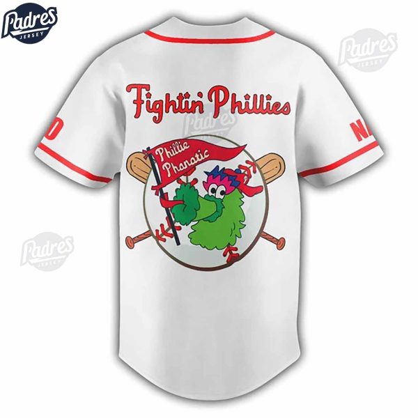 Custom Philadelphia Phillies Phillie Phanatic Baseball Jersey Online 3