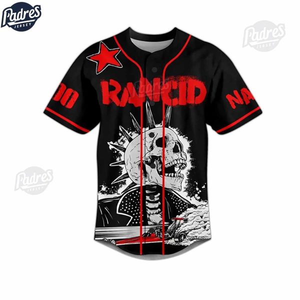 Custom Rancid Band Baseball Jersey Style 2