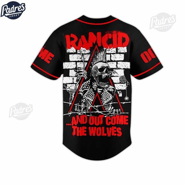 Custom Rancid Band Baseball Jersey Style 3