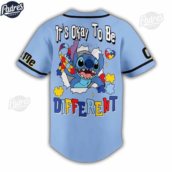 Custom Stitch Baseball Jersey Its Okay to Be Different 3