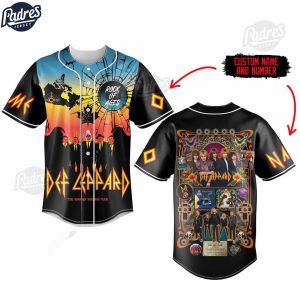 Def Leppard Custom Baseball Jersey The Summer Stadium Tour