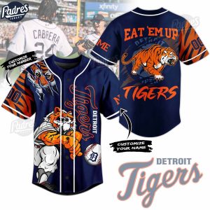 Detroit Tigers Custom Baseball Jersey For Fans 1