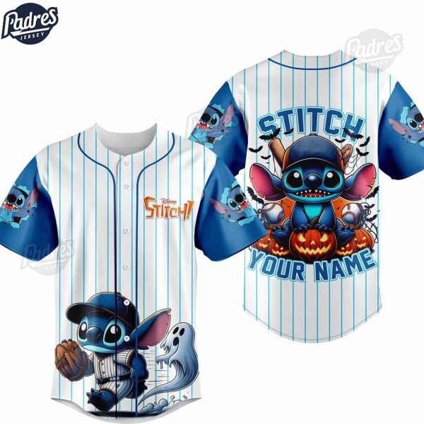 Disney Stitch Halloween Baseball Jersey 1