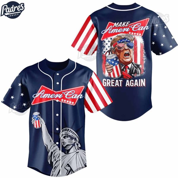 Donald Trump Make American Great Again Baseball Jersey Fan Gear 2