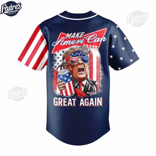 Donald Trump Make American Great Again Baseball Jersey Fan Gear 4