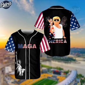 Donald Trump Salt Merica Freedom Patriotic Independence Day Baseball Jersey 1