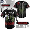 Eminem Custom Black Baseball Jersey Style 1