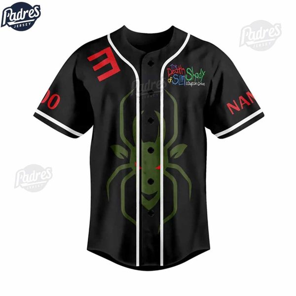 Eminem Custom Black Baseball Jersey Style 2