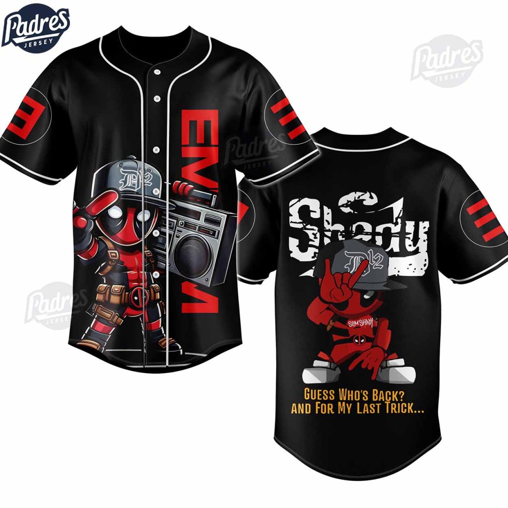 Eminem Deadpool Baseball Jersey Style