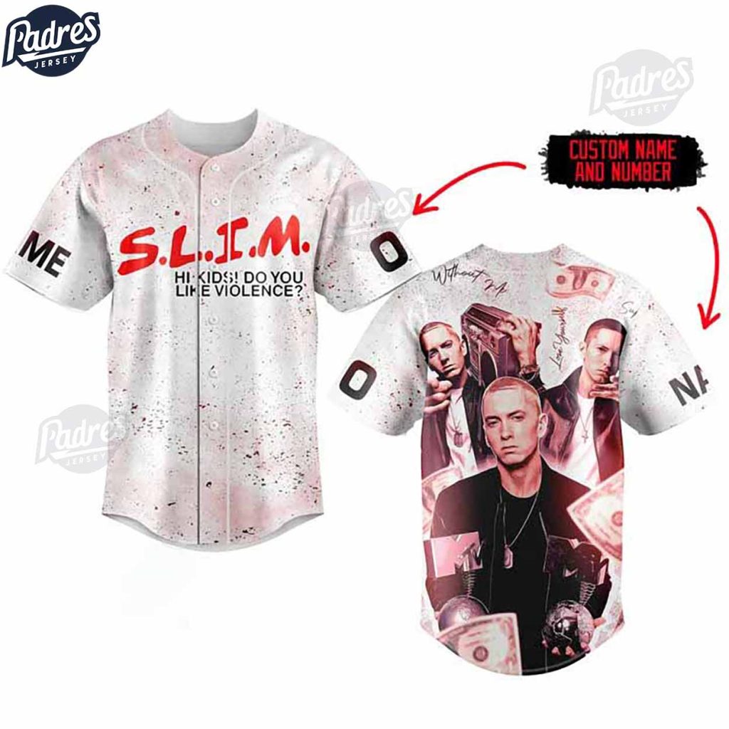 Eminem My Name Is Custom Baseball Jersey