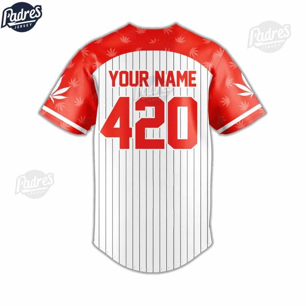 Enjoy Cannabis Custom Baseball Jersey Style 4