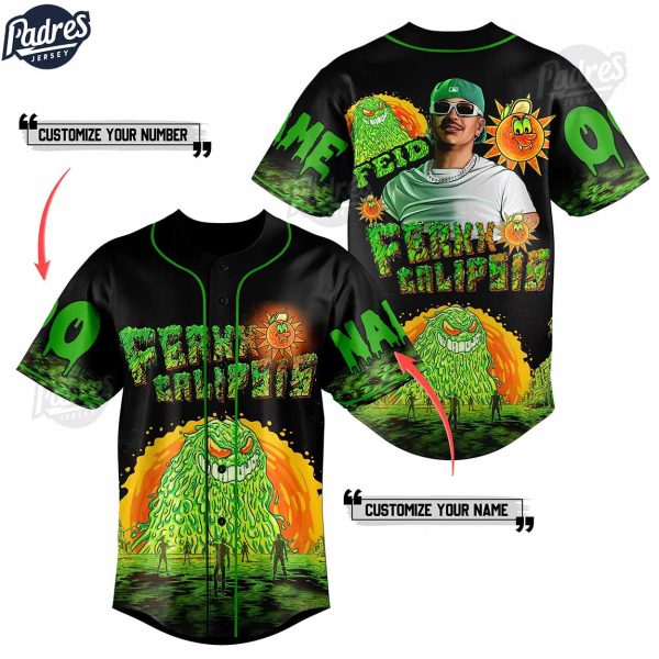 Feid Ferxxo Calipsis Tour 2024 Custom Baseball Jersey 1 1