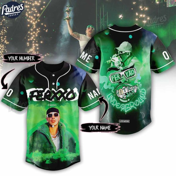 Feid Ferxxo Custom Baseball Jersey Style 1 1