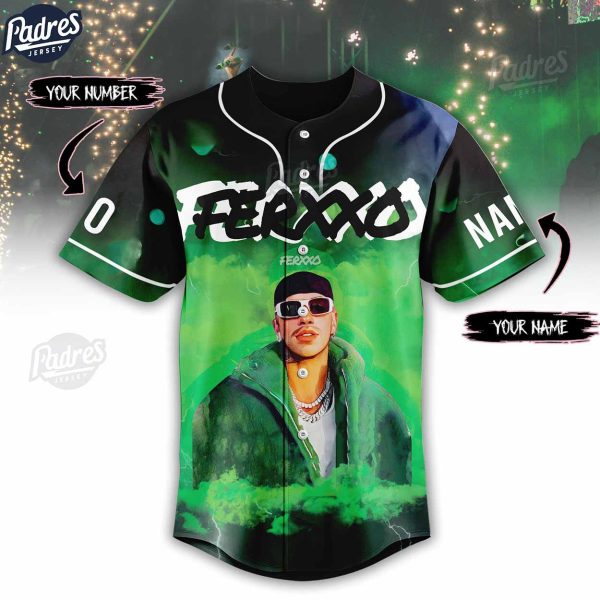 Feid Ferxxo Custom Baseball Jersey Style 2 1