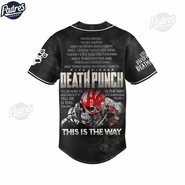 Five Finger Death Punch This Is The Way Custom Baseball Jersey 3