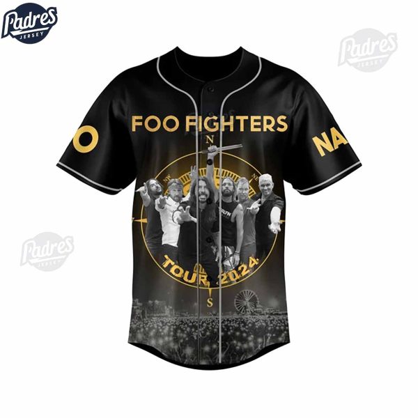 Foo Fighter Everything Or Nothing At All Tour 2024 Custom Baseball Jersey 2