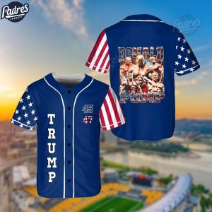 Funny Trump Swole Make 4th Of July Great Again Baseball Jersey Style 1