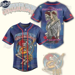Grateful Dead Standing On The Moon With Nothing To Do Custom Baseball Jersey 1