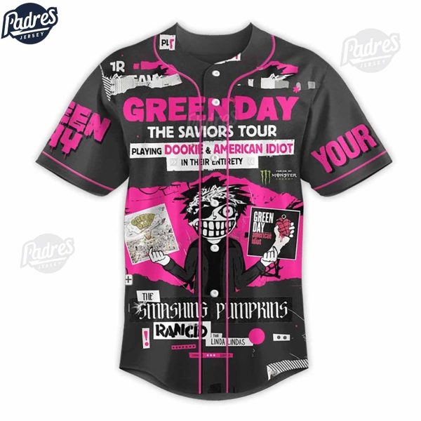 Green Day The Saviors Tour Custom Baseball Jersey Online 2