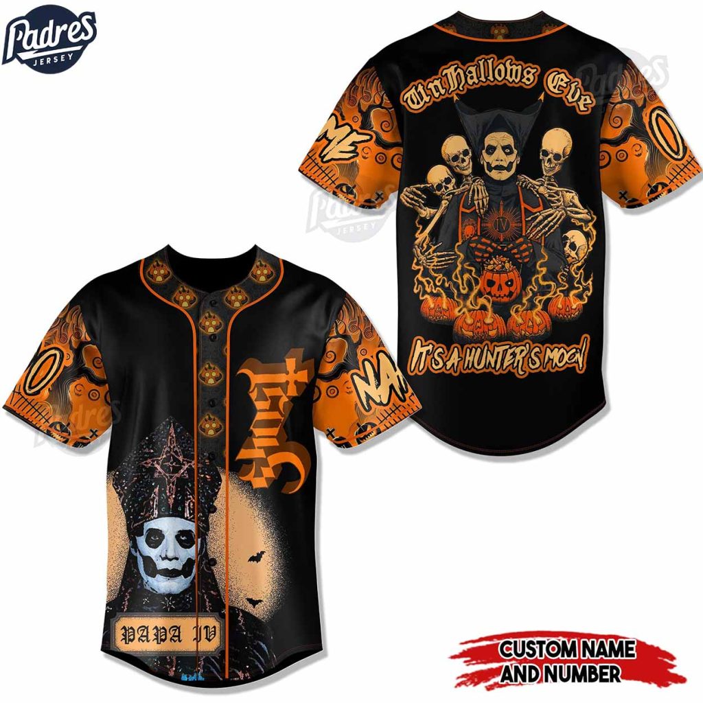 Halloween Ghost Band Custom Baseball Jersey Style