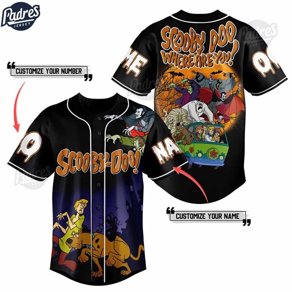 Halloween Scooby Doo Where Are You Custom Baseball Jersey