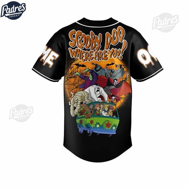 Halloween Scooby Doo Where Are You Custom Baseball Jersey 3