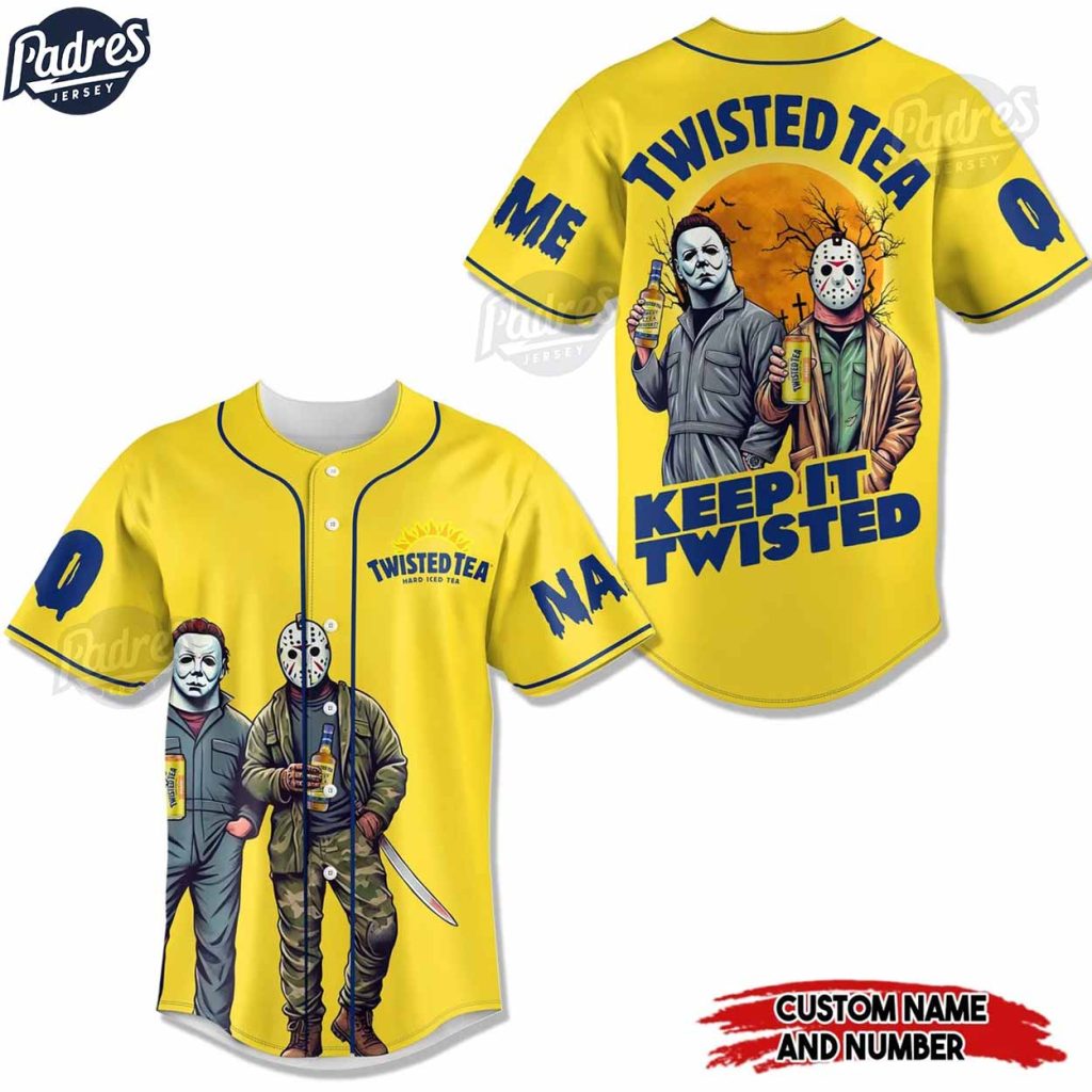 Halloween Twisted Tea Custom Baseball Jersey