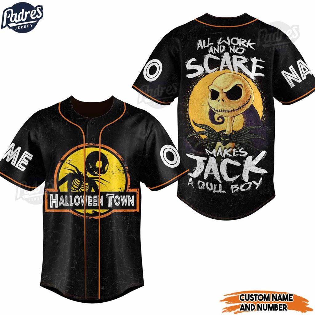 Halloweentown Jack Skellington Custom Baseball Jersey for Fans