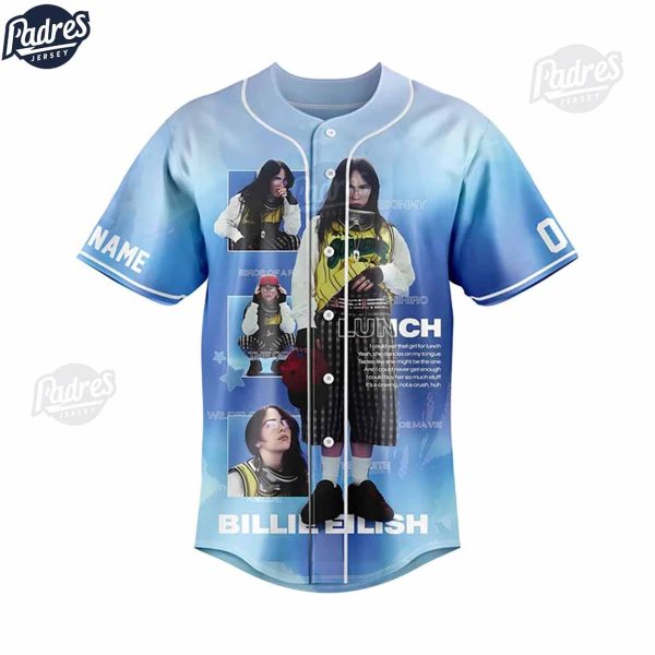 HiT Me Hard And Soft Billie Eilish Custom Baseball Jersey For Sale 2