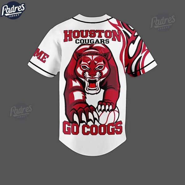 Houston Cougars Basketball Go Coogs Custom Baseball Jersey 2