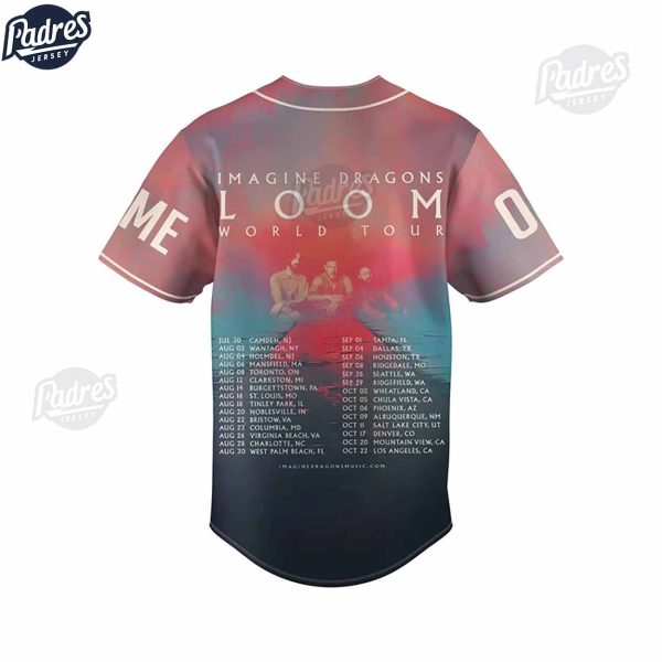 Imagine Dragons Loom World Tour Custom Baseball Jersey 3