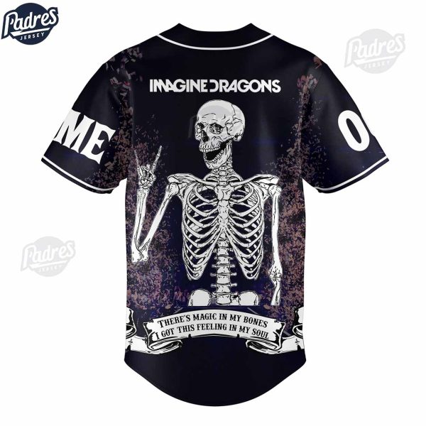 Imagine Dragons Skeleton Custom Baseball Jersey 3