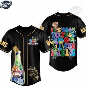 Its Okay To Feel All The Feels Inside Out Custom Baseball Jersey Style 1