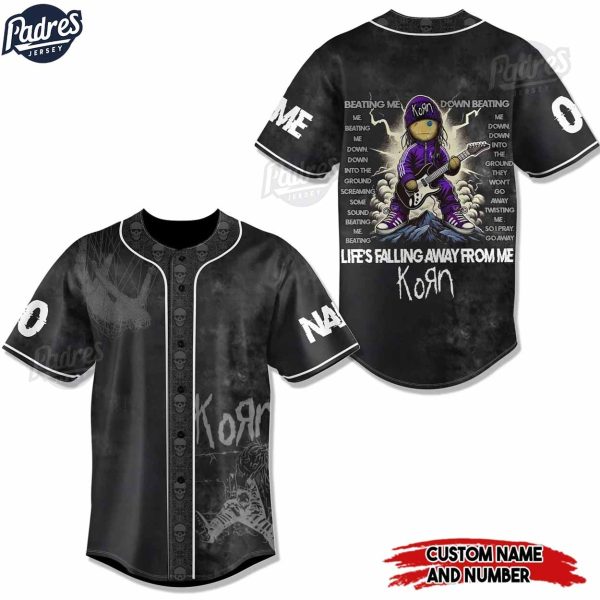 Korn Falling Away From Me Custom Baseball Jersey 1