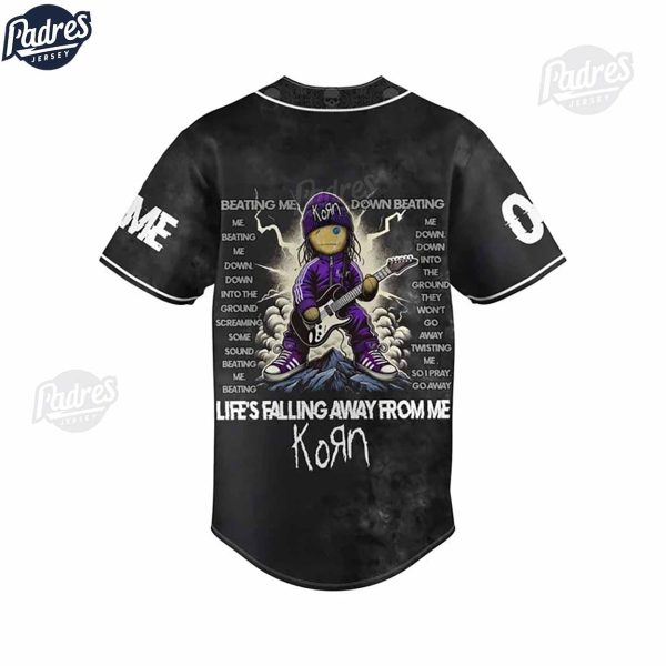 Korn Falling Away From Me Custom Baseball Jersey 3