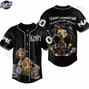 Korn Freak On A Leash Custom Baseball Jersey 1