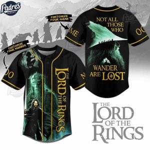 Lord Of Rings Custom Baseball Jersey Not Those All Those Who Wander Are Lost 1