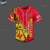 Maryland Terrapins Basketball Team Custom NCAA Baseball Jersey 3