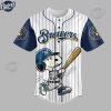 Milwaukee Brewers Snoopy Custom Baseball Jersey 3