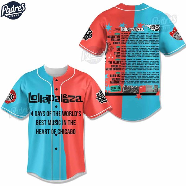 Music Lollapalooza Baseball Jersey 1