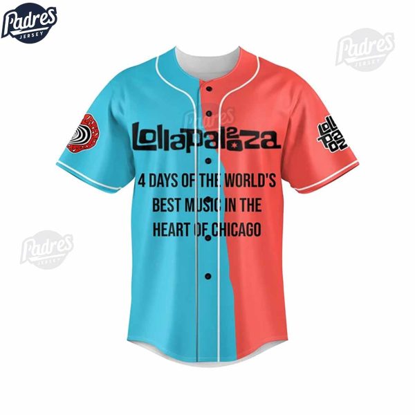 Music Lollapalooza Baseball Jersey 3