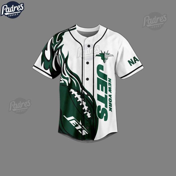 NFL New York Jets Personalized Baseball Jersey 2