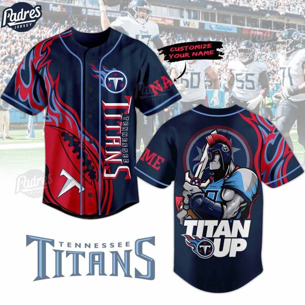 NFL Tennessee Titans Personalized Baseball Jersey 1