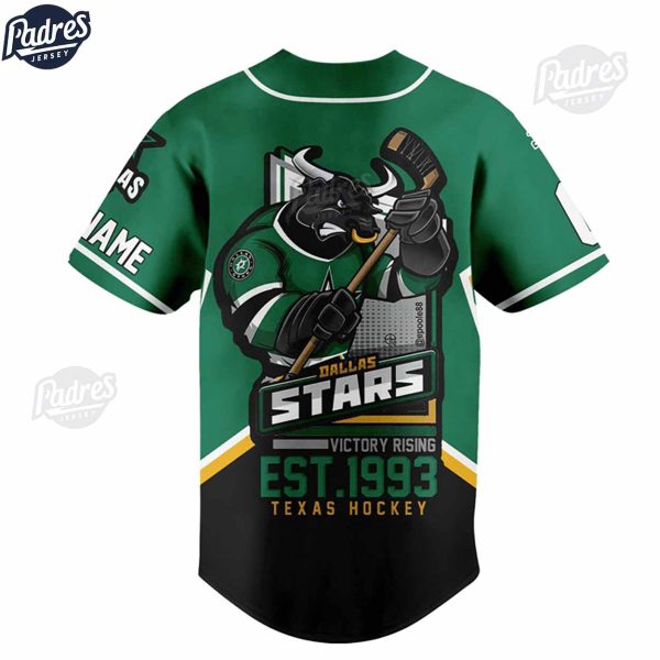 NHL Dallas Stars Custom Baseball Jersey For Fans 4