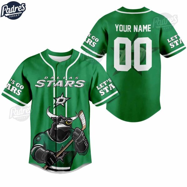 NHL Dallas Stars Hockey Custom Baseball Jersey 1