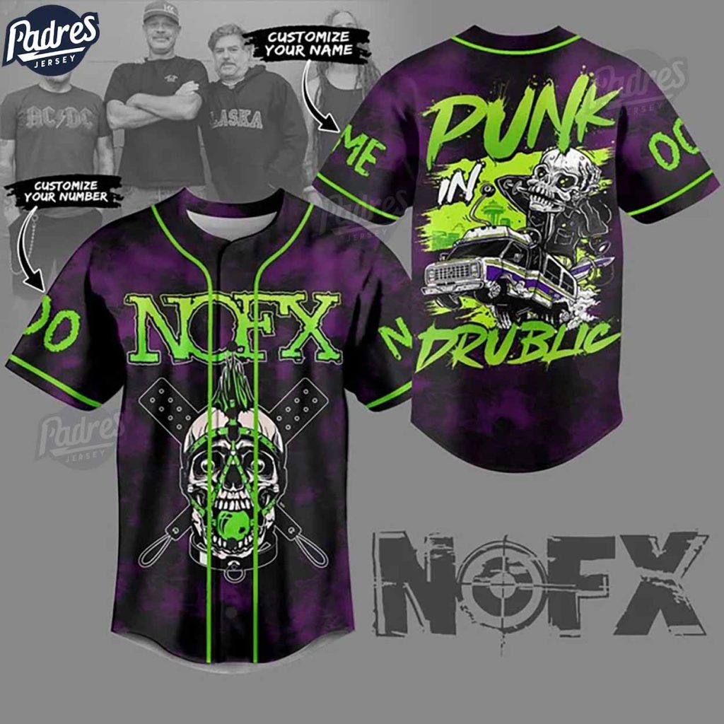 NOFX Punk In Drublic Custom Baseball Jersey Online