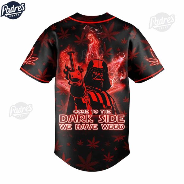 Neon Marijuana Starwars Darth Vader Baseball Jersey Style 3