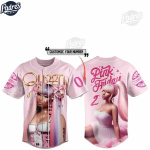 Nicki Minaj Pink Friday 2 Custom Baseball Jersey 1