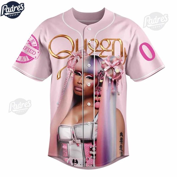 Nicki Minaj Pink Friday 2 Custom Baseball Jersey 2