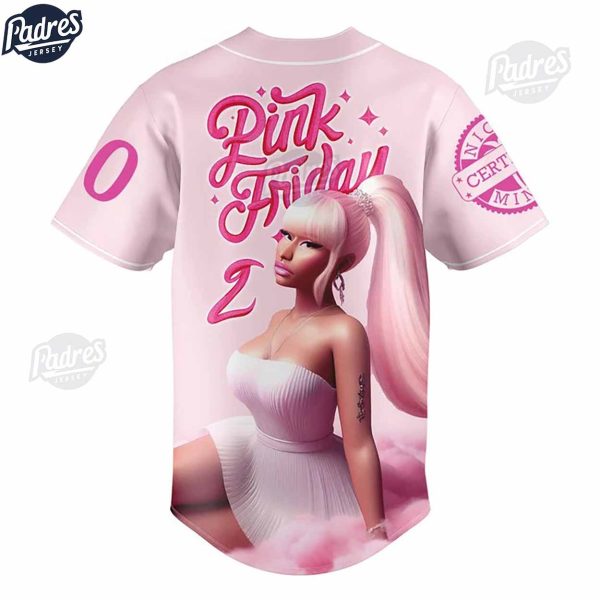 Nicki Minaj Pink Friday 2 Custom Baseball Jersey 3